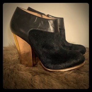 Cole Haan Real Cow Fur Booties